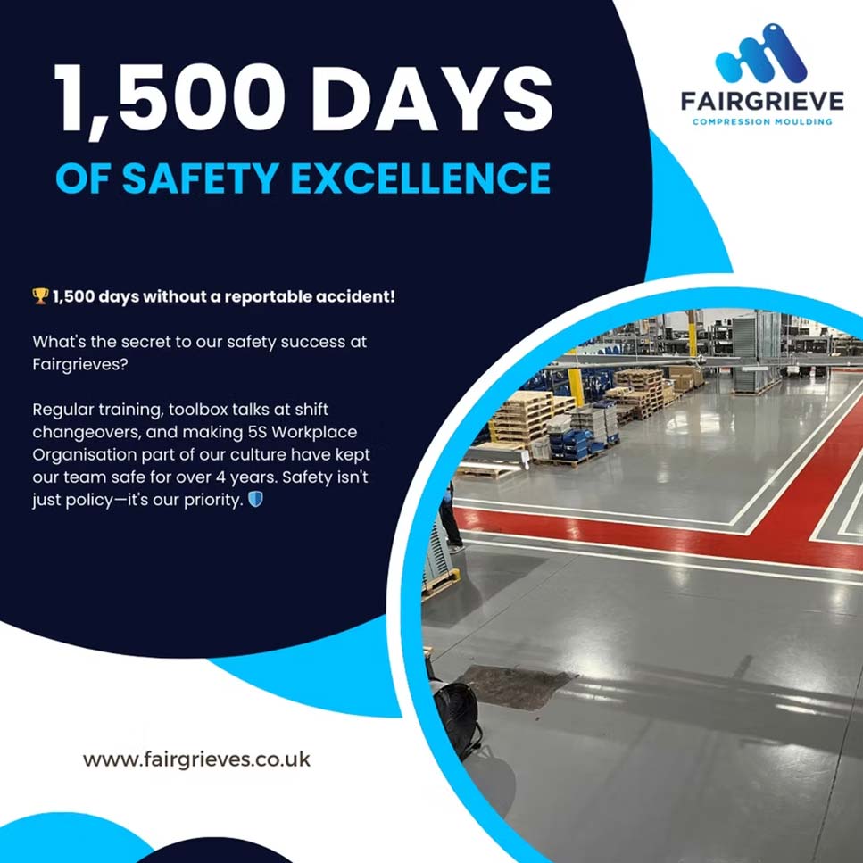 🏆 1,500 days without a reportable accident! 